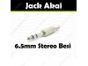 Akai Steel Jack Plug Stereo 6.5mm